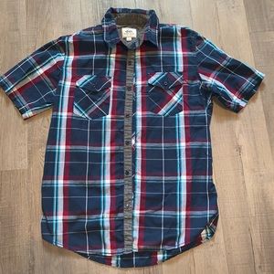 Plaid button down shirt